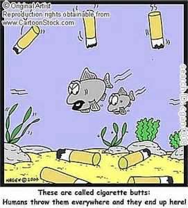cigarette smokers butts