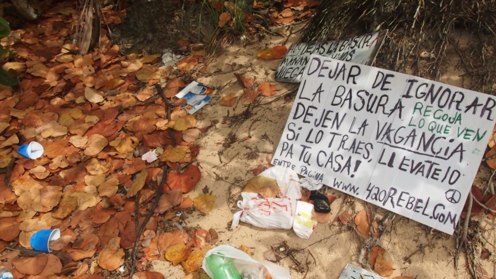 causa cause puerto rico beach protest garbage